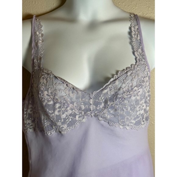 SEXY SHEER VINTAGE LAVENDER PAJAMA SET BY MURANO SLEEPWEAR SIZE XL - Picture 2 of 11